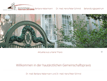 Tablet Screenshot of habermann-schmid.de
